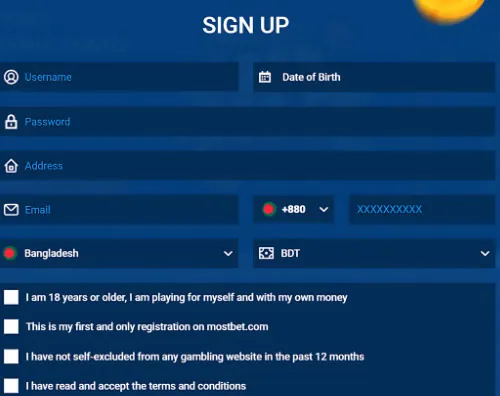 Instruction to Create account