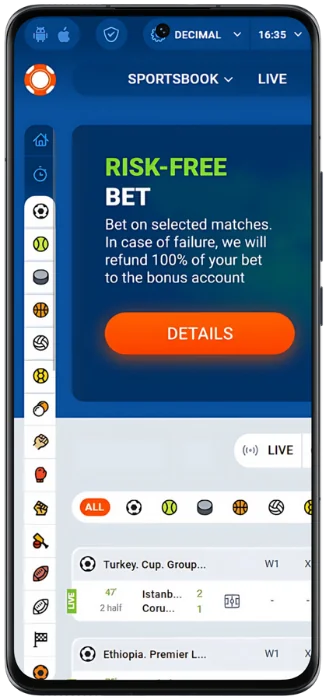 mostbet Screenshot of website
